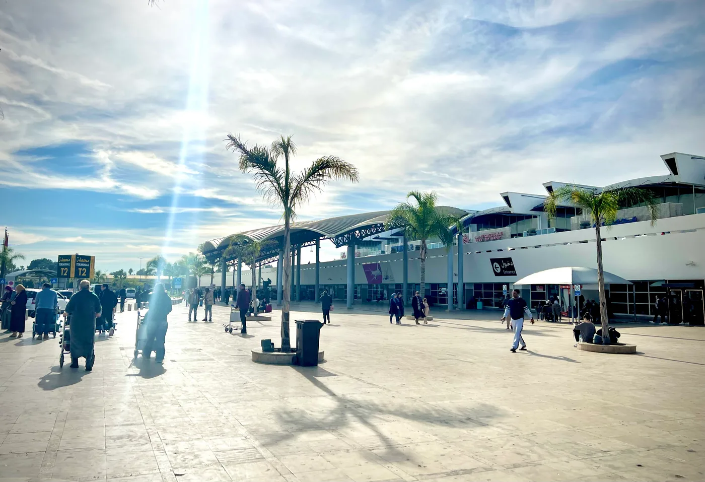 Terminal de l'aéroport Mohammed V à Casablanca